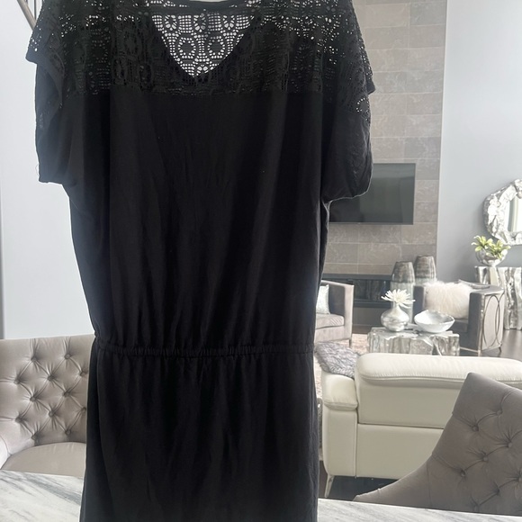 SWIMSUITS FOR 🌴🧉ALL resort 🌴🧉wear cover up top size 14/16 black cute! 🌴🧉 - Picture 12 of 17